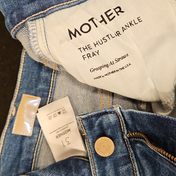 💕MOTHER💕 The Hustler Ankle Fray Jeans ~ Grasping At Straws 31 NWOT - Picture 16 of 16